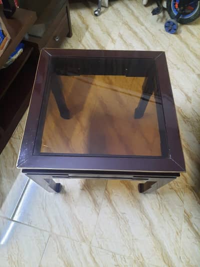 center table and 2 side tables
