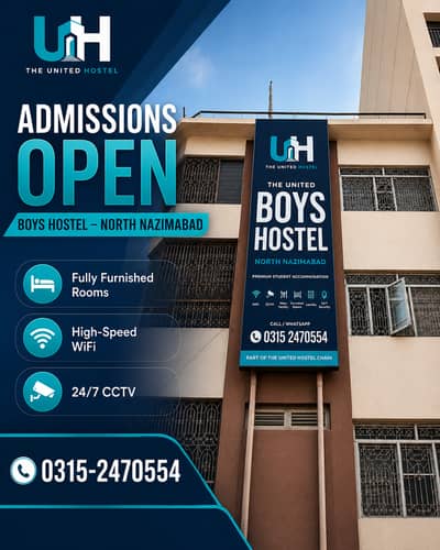 Boys Hostel in North Nazimabad Karachi | Furnished Rooms | WiFi
