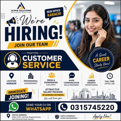 Only 5 People Required for New Office