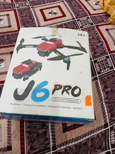 j6 pro drone 10/10 condition black colour with  camera