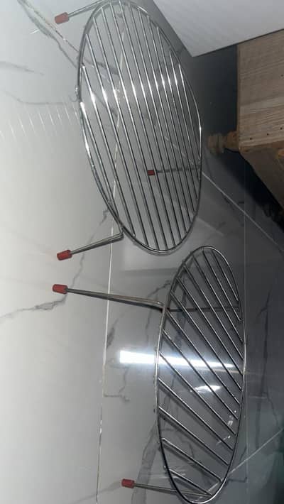 Stainless Steel Round Cooling/Steaiming Grill rack with 3 legs