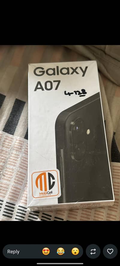 Samsung A07 4/128gb  box 03287486384