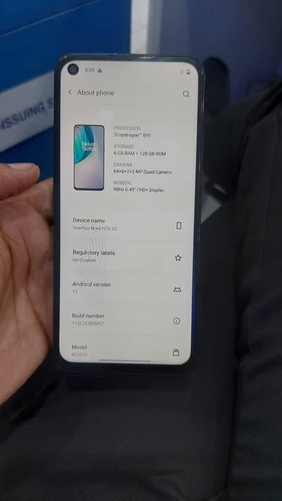 One Plus Nord N10 5g 6/128 snapdragon 690