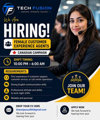 Call Center Jobs || Female Job || Night Shift (Canadian Campaign) Jobs