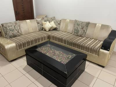 5 Seater L Shape Sofa For Sale