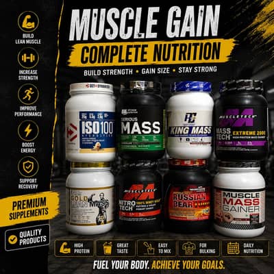 Gym Supplements | Whey Protein | Mass Gainer | ISO100 | Serious Mass