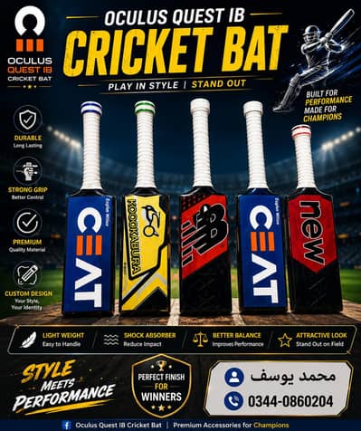 vr cricket bat for meta quest 2/3/3s oculus vr kit