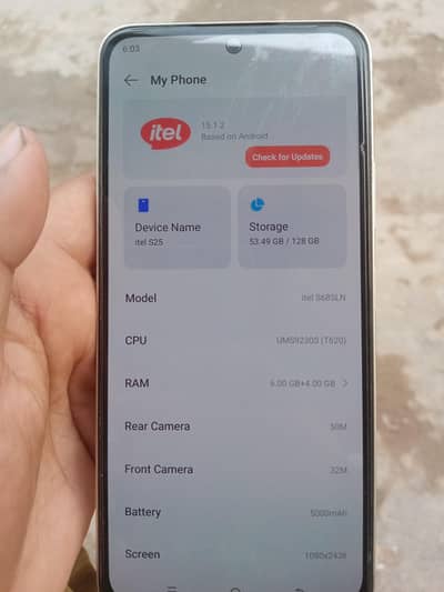 itel $25 6+4 gb ram 128 gb rom