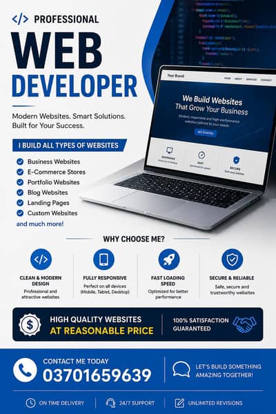 Professional Web Developer | Affordable Website Design & Development