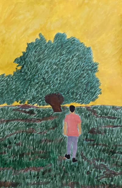Acrylic painting - Home delivery is available.