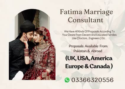 Marriage Bureau Services, Online Rishta Services, Abroad Proposals