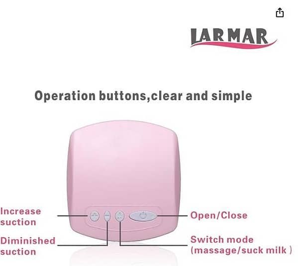 Electric Single Breast Milk Pump for Trave Automatic Portable,Massage & Suction,Memory Function,Comfortable  C  AS157