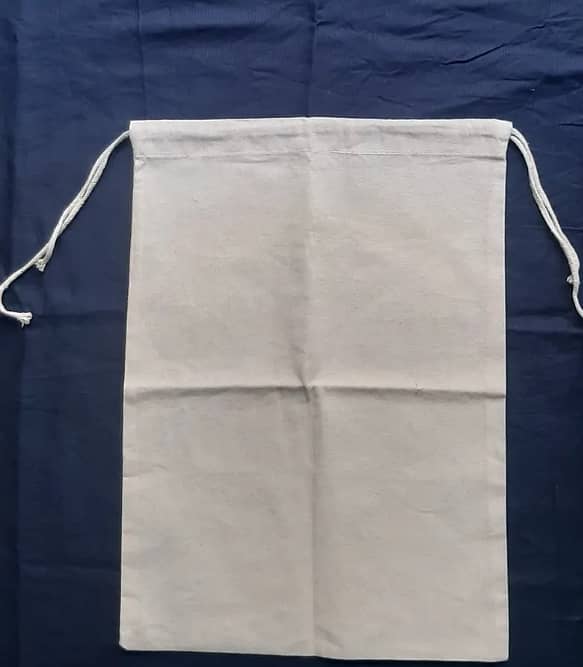 Plain Cotton Promotional Drawstring Bag, 500 Grams s C R1505