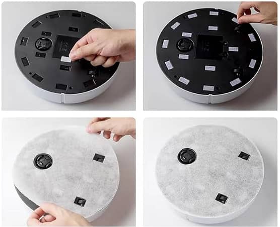 Sweep Robots, Portable Robotic Vacuums with Rechargeable Battery and Auto Charging for Cleaning Hard Floors C R1834
