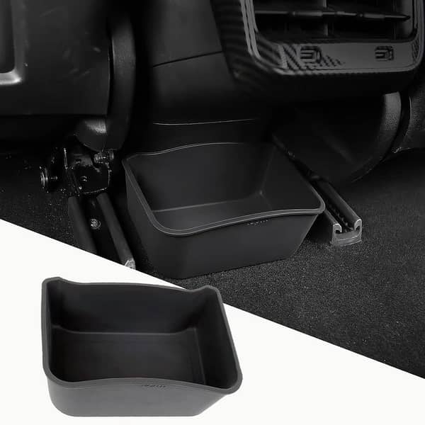 Topfit Rear Center Console Organizer Tray for Tesla Model 3/S – Silicone Storage Box, 2nd Row Seat Accessory