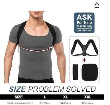 Posture Corrector for Men and Women with Therapy Back Support, Adjustable Upper Back Brace for Posture and Pain Relief (B R4820)
