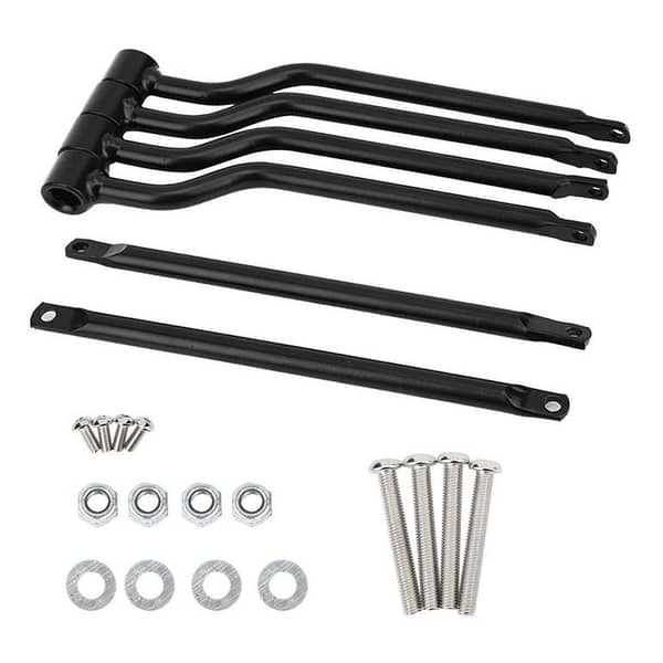 Suuonee Motorcycle Luggage Racks, universal Motorcycle Stainless Steel Refit Saddlebag Side Support Bar Bracket Replacement Kit UK IMPORT C593 A