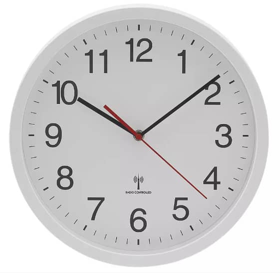 Habitat Radio Controlled Wall Clock - White (UK Import)