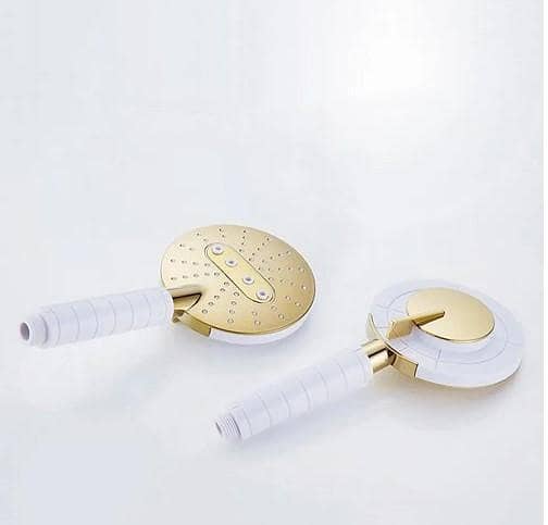 Premium Gold Plated Handheld Shower Head with High-Pressure Water Flow and Adjustable Modes - DecoBr B R4956