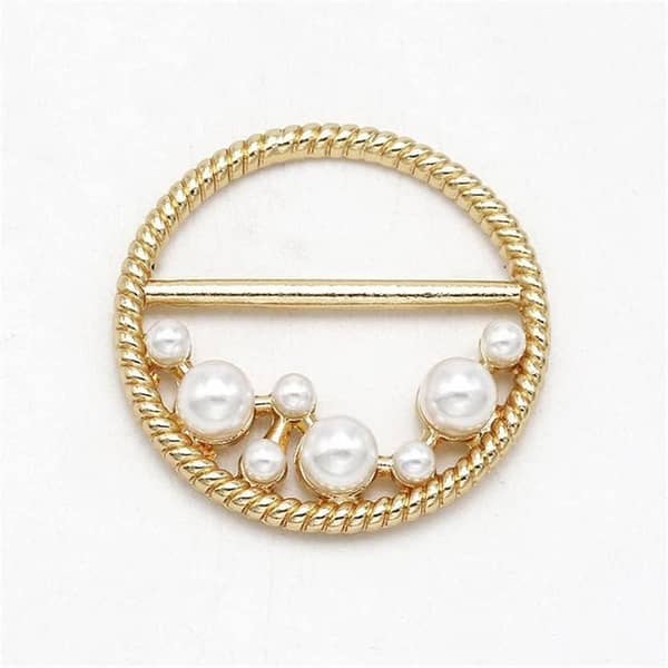 9 Pieces Enamel Brooch Set for Women: Shawl Ring Clip, Silk Scarf Buckle, and Clothing Jewelry (Color A, One Size) UK Import