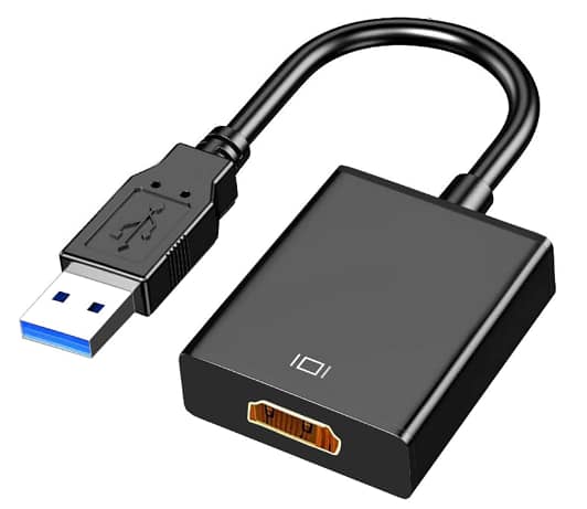 USB to HDMI Adapter: USB 3.0/2.0 to HDMI Cable for Multi-Display (PC/Laptop Windows 7-10) – Not for Chromebook