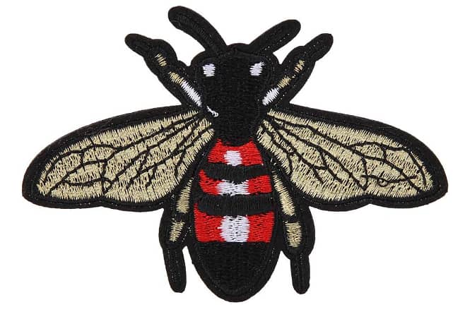 4Pcs Bee Embroidery Patch Iron-On Set for Bags, Jeans, and Clothes - Cute Insect Appliques