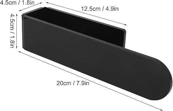 2-Pack Self-Adhesive U-Shaped Acrylic Hand Towel Bar (Black) for Bathroom or Kitchen