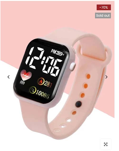 One Piece Simplified Digital Clock C R3786