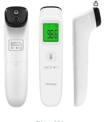 eZthings Forehead Thermometer Medical Non-Contact Infrared with Fever Alarm C A1062