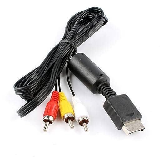 TRADERPLUS 6FT AV to RCA Composite Cable Cord for Sony Playstation 2 (PS2), Playstation 3 (PS3) C 513