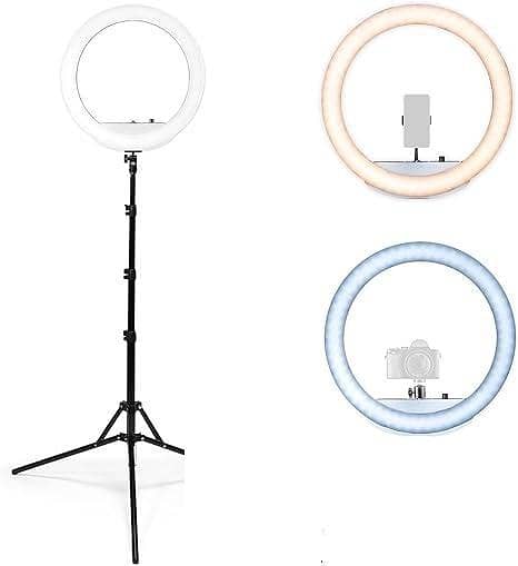 Lume Cube 18-Inch LED Ring Light Kit with Stand, Phone Holder, and Camera Mount