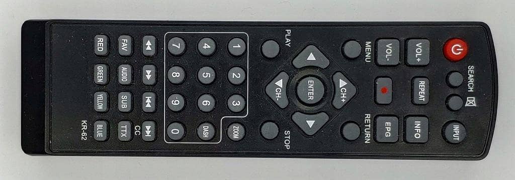 PILOT LEADSTAR KR-62 D7 D9 D10 ORYGINAL TV REMOTE A-RA2020