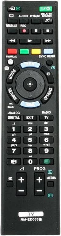 Remote Control RM-ED053 for Sony TV KDL-32W600A KDL-24W605A KDL-32EX653