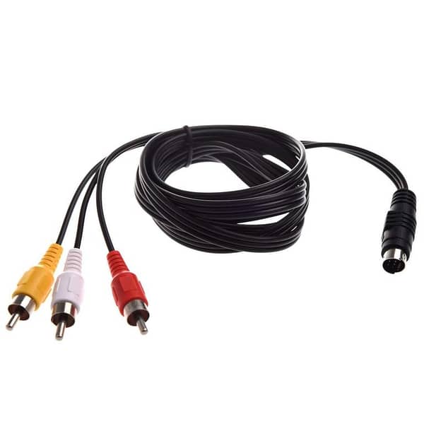 ELECTROPRIME 7 PIN S-VIDEO USB Male A to 3 RCA AV A/V TV Adapter Cord Cable for Laptop C A368