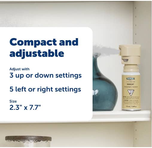 PetSafe SSSCAT Spray Pet Deterrent, Motion Activated Pet Proofing Repellent for Cats and Dogs, Environmentally Friendly C C500