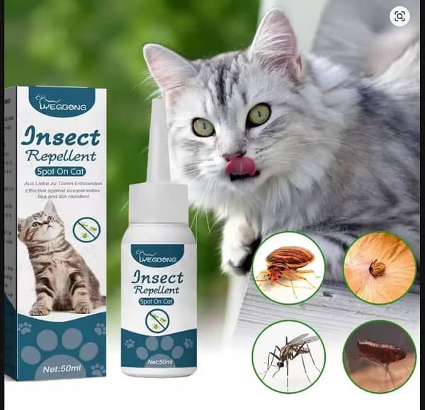 50ml pet repellent for cats, dogs, and hamsters. Extracorporeal cleansing agent for removing ticks, ticks, and ticks. C R3017