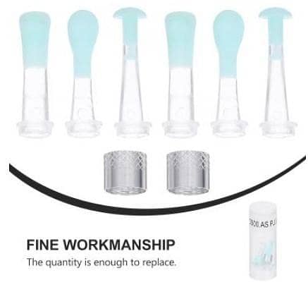 DOITOOL 1Set Ear Wax Removal Kit Replacement Ear Spoon Visible Silica Gel Ear Scoop Transparent Ear Scoop Anti-Fall Off Eartips (Assorted Color) B R5059