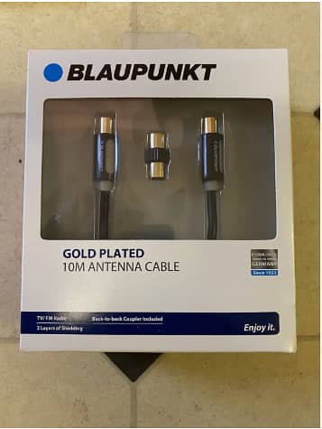 BLAUPUNKT Gold Plated 10M Antenna Cable Brand New C A435