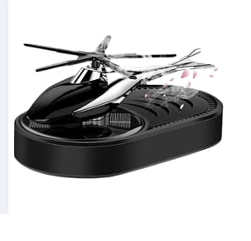 Helicopter Solar Car Diffuser: Zinc Alloy Air Freshener with Rotating Design for Vehicles