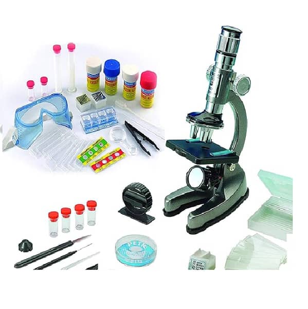 Microscope Zoom in Briefcase Learning 100x – 900x Microscope with Extra Experimentierzu Accessory Package and Goggles B C274