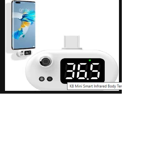 K8 Mini Smart Infrared Body Temperature Thermometer /USB to Mobile PhoneC R3024