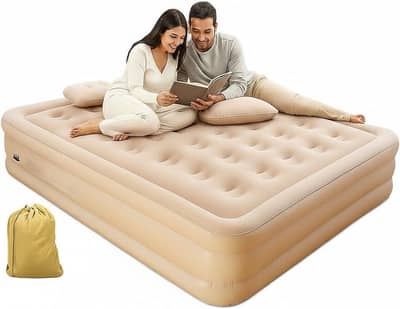 Inflatable Air Mattress Queen Size with Built-in Pump