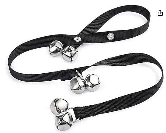 tooloflife Dog Puppy Potty Training Doorbell, Adjustable Length Dog House Toilet Training Bells Pet Dog Whistle Door Knob Bell C R 3698