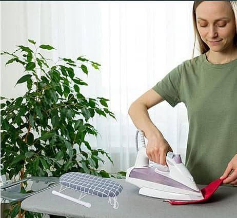 Wakauto 1pc Mini Ironing Board with Removable Cover – Compact Sleeve Rack for Storage, Travel, Home, Dorm, and Hotel Use E R4791