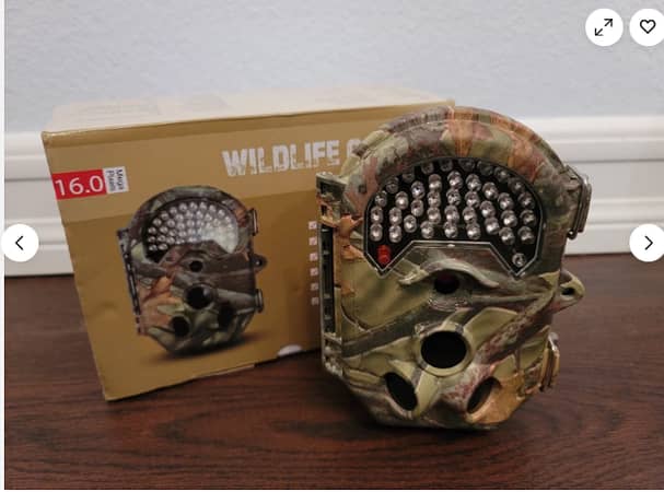 Bresser Optik 120° 16MP Wildlife Camera 16 MP No-Glow LEDs, Audio, Time Lapse C R 1680