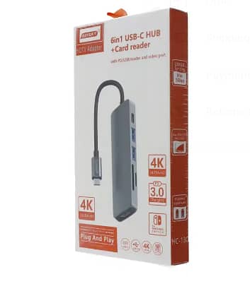 6 in 1 Type-C to HDMI Adapter for USB-C Devices