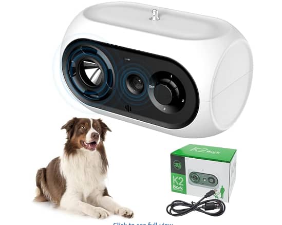 Anti Barking Device, Dog Barking Control Devices with 3 Adjustable Levels for 15M Range Stop Dog Barking Deterrent Bark Training Safe for Dogs Waterproof Bark Stopper Training Tool for Indoor & Outdoor Use  C R3642