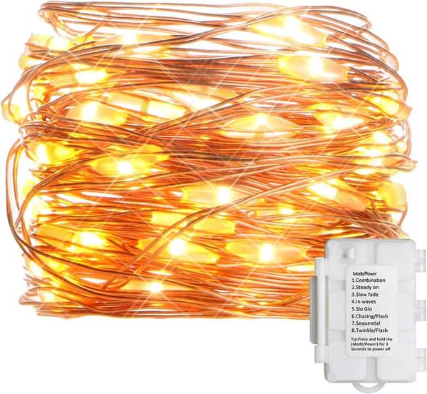 KooPower 50 LEDs Fairy Lights, 8 Modes, Battery Operated (UK Import)