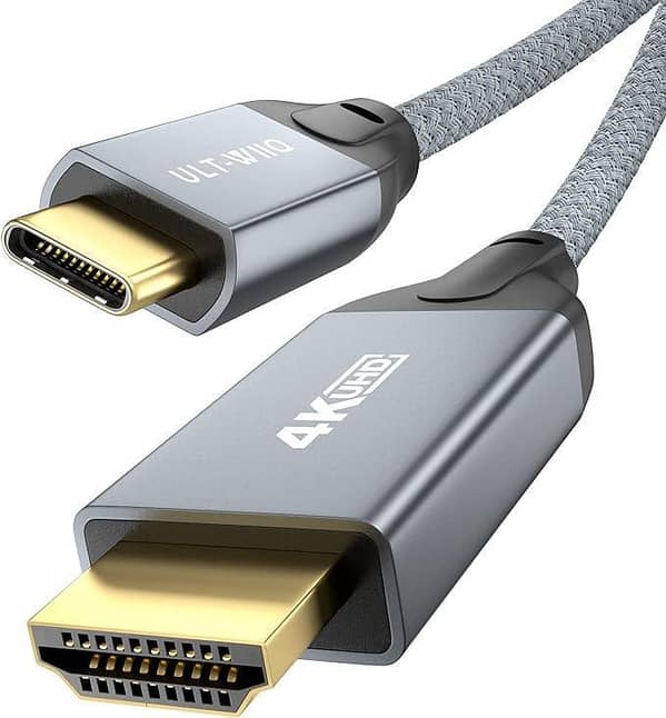Type-C to HDMI Cable: 4K 60Hz Visuals, UK Import, ULT-WIIQ