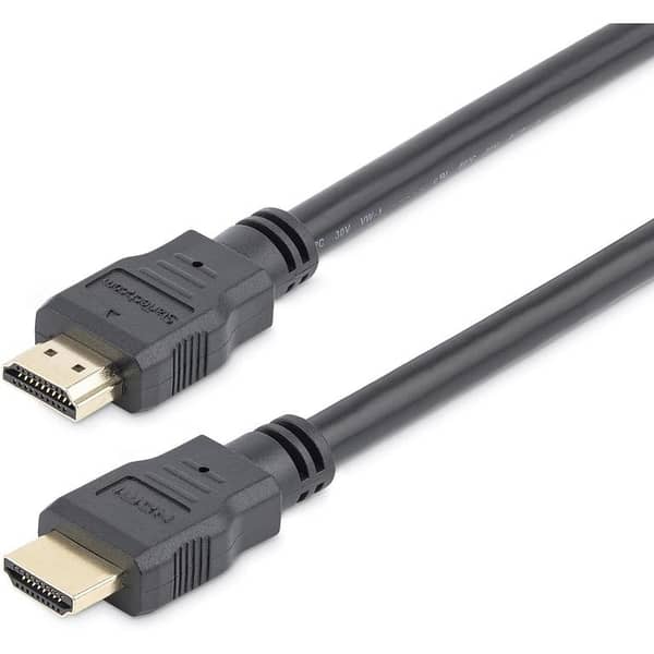 StarTech High Speed HDMI Cable 1m / 3.2ft, HDMI to HDMI M/M, Ultra HD 4K x 2K, Gold-Plated Connectors, HDMM1M